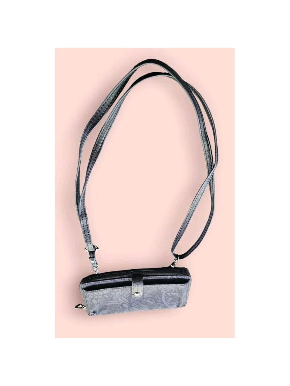 The Sak Sakroots Large Smartphone Crossbody Black-Tonal Spirit Desert PURSE - Picture 12 of 15